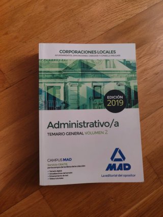 Libros editorial Mad oposiciones administrativos