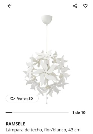 Lámpara colgante IKEA RAMSELE