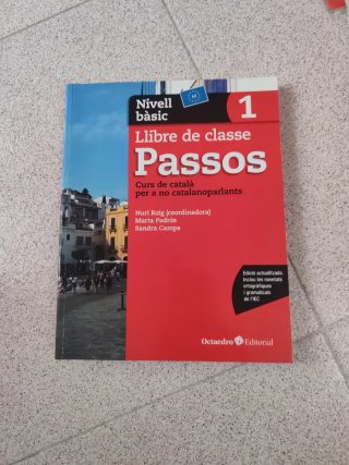 Libro Passos 1 catalán + libro ejercicios d regalo