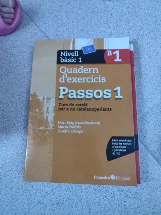 Libro Passos 1 catalán + libro ejercicios d regalo