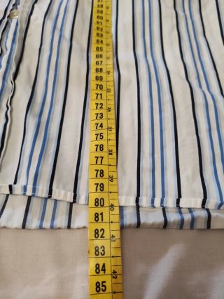 Camisa Tommy Hilfiger L rayas blanco azul