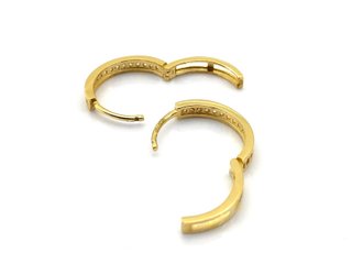 E1806309-61    Argollas Oro 18k Con Circonita