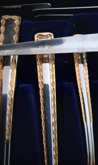 Cubertería Solingen Nivella Oro 24K + Certificado
