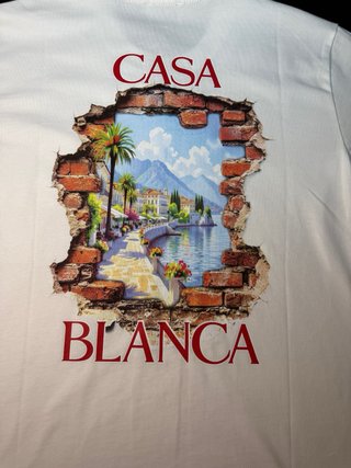 T-shirt Casablanca Bianca Taglia XL
