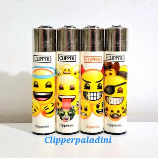 Accendini Clipper Emoji Set 4 Pezzi