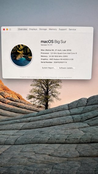 iMac Retina 5K 27 (Late 2014) 24GB RAM + Teclado