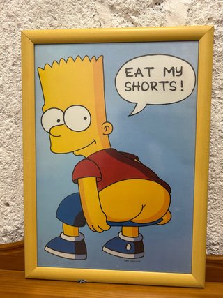 Cuadro Bart Simpson Eat My Shorts