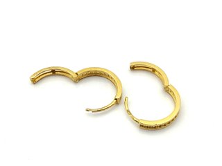 E1806309-62    Argollas Oro 18k Con Circonita