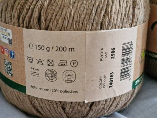 2 gomitoli di Filato Macramé Cotone Ecologico Rici