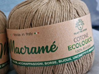 2 gomitoli di Filato Macramé Cotone Ecologico Rici