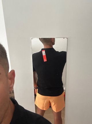 Polo Kappa manga corta negro Talla S