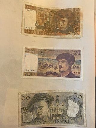 Lote Billetes Antiguos: Brunei y Grecia