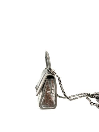 Borsa Balenciaga Hourglass Mini Argento