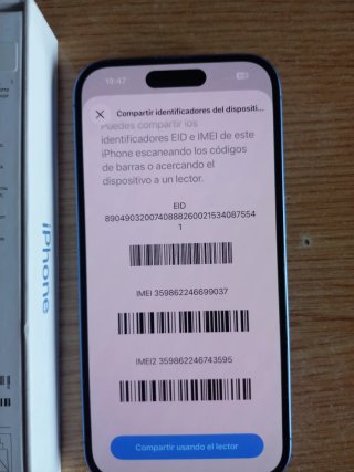 iPhone 16 256GB Azul impecable batería 100%.