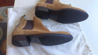 Botines Zara Piel Marrón Talla 42 Nuevos