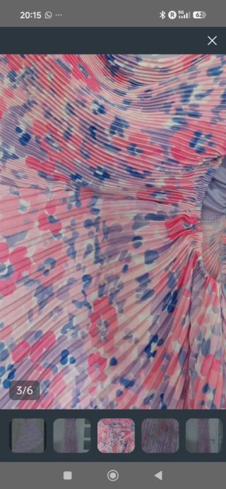 Vestido largo floral un hombro