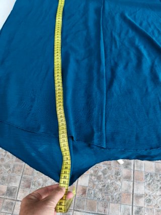 Blusón azul petróleo