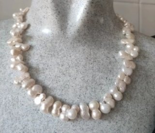 Collares ámbar, perlas y plata de ley