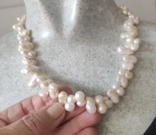 Collares ámbar, perlas y plata de ley