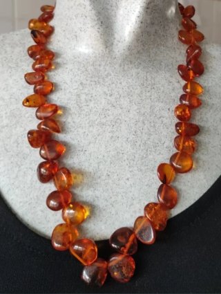 Collares ámbar, perlas y plata de ley