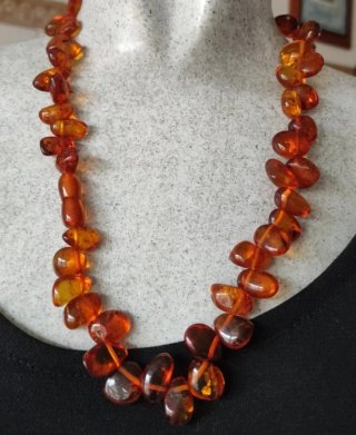 Collares ámbar, perlas y plata de ley