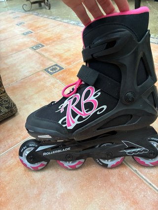 Patines Rollerblade Negros y Rosas