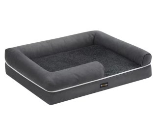 Cama para perros gris oscuro