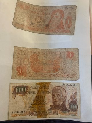 Lotes de Billetes Antiguos Portugal, Italia
