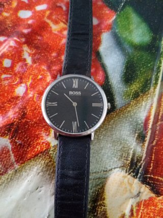 Orologio Boss Uomo Nero Argento