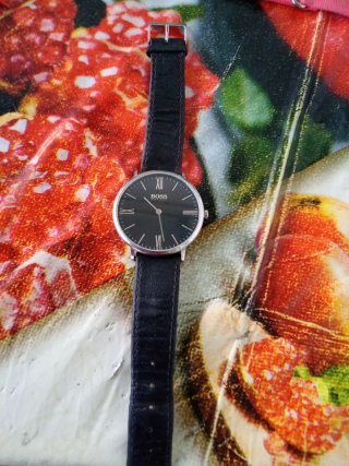 Orologio Boss Uomo Nero Argento