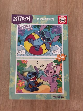 2 Puzzles Disney Stitch Educa 100 piezas