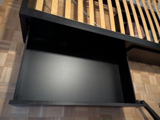 Cama Malm Ikea Negra con Cajones