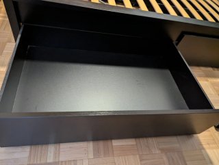 Cama Malm Ikea Negra con Cajones