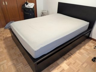 Cama Malm Ikea Negra con Cajones
