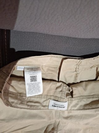 Pantalones cargo JACK & JONES beige Talla M