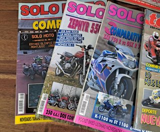 lote 9 revistas solo moto