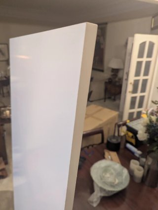 Tablero contrachapado 190x85 laminado blanco