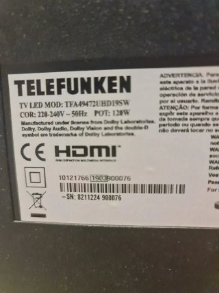 Televisor TELEFUNKEN 4K HDR 49