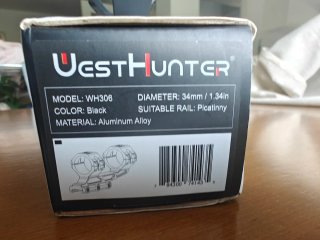 Anillas WestHunter WH306 34mm Picatinny