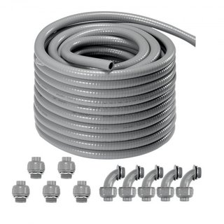 25,4mm (1-pulgada) Conducto Eléctrico de PVC Flexible a Prueba de Líquidos 30.5m No Metálico IP65
