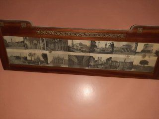 Cornice vintage con stampe di Roma