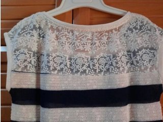 Top rayas Bershka manga corta mujer Talla M