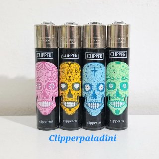 Accendini Clipper Set 4 Teschi Colorati