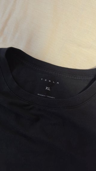 Camiseta Tesla Negra Talla XL