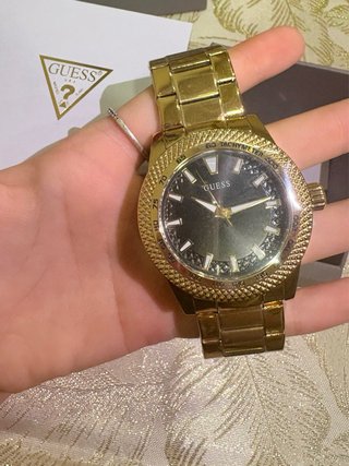 Reloj Guess Dorado y Negro Hombre Nuevo
