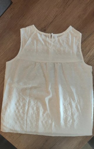 Blusa sin mangas mujer blanca