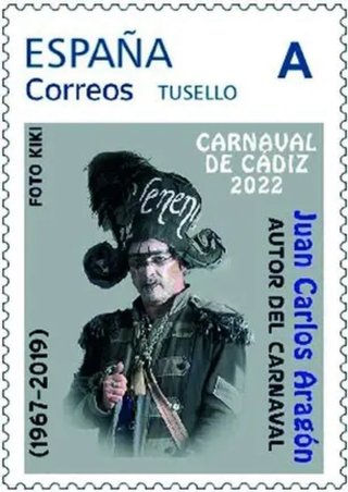 Sello España Carnaval de Cádiz Juan Carlos Aragón