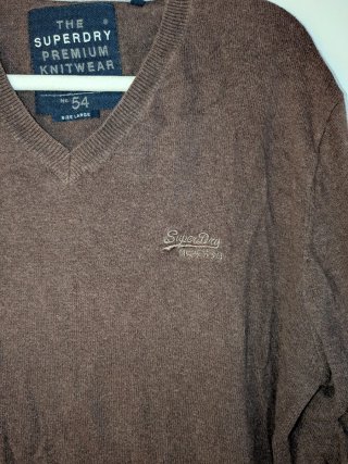 Jersey Superdry Hombre Talla L Marrón