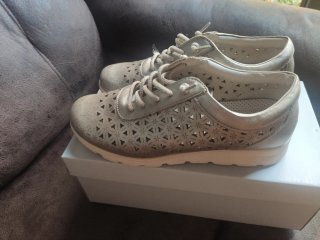 Zapatillas Flexpies Doradas