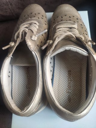Zapatillas Flexpies Doradas